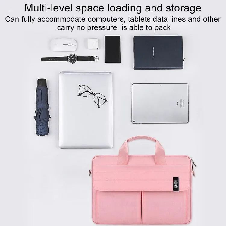15.6 Inch Laptop Handheld Briefcase Storage Bag - no Shoulder Strap