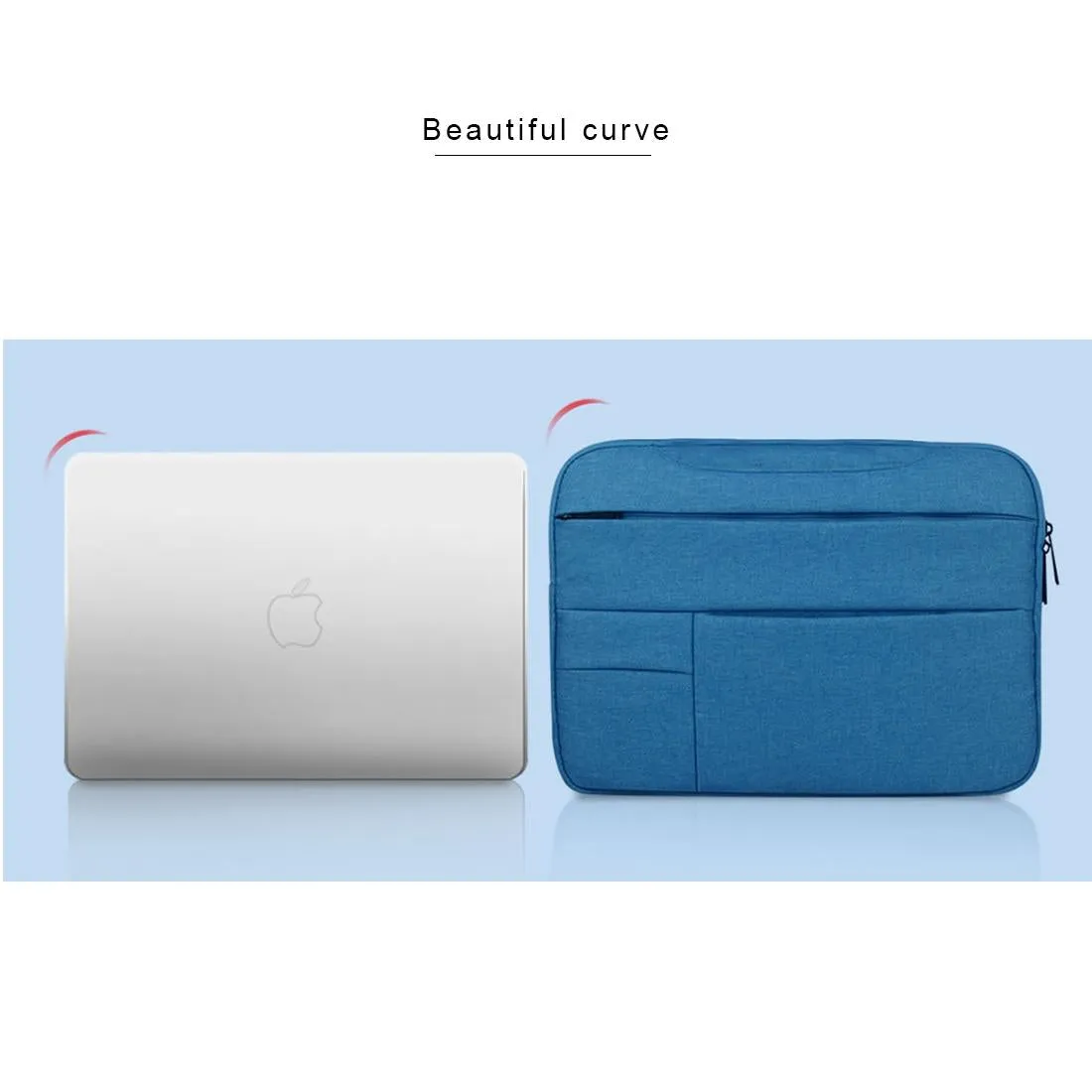 15.6 Inch Laptop Tablet Bag with Multiple Pockets and Soft Oxford Cloth Handle