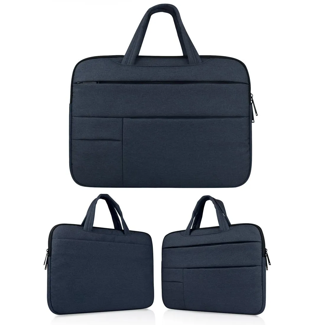 15.6 Inch Laptop Tablet Bag with Multiple Pockets and Soft Oxford Cloth Handle