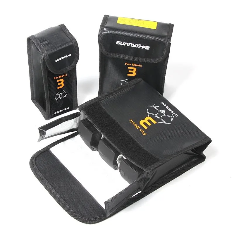 3-in-1 Mavic 3 Battery Storage Bags - Safe & Explosion-proof