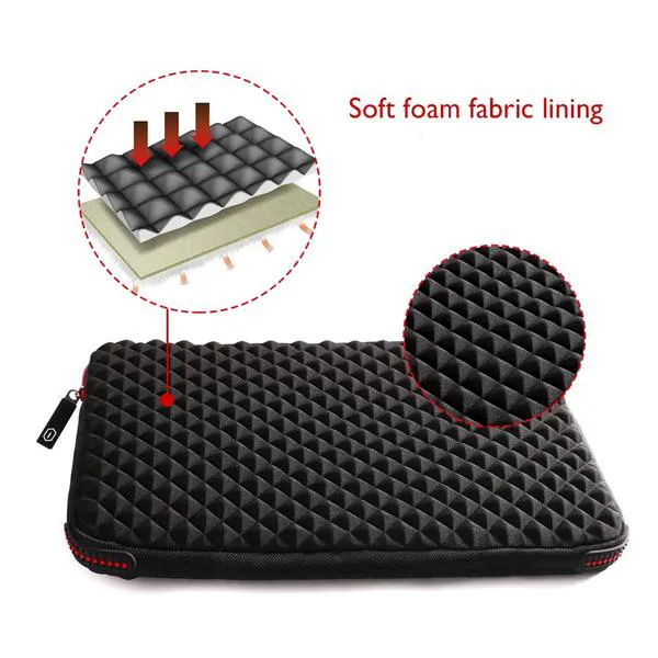 Black Plaid Laptop Case17-inch