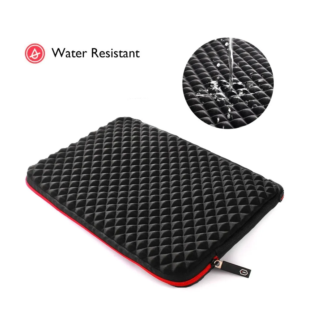 Black Plaid Laptop Case17-inch