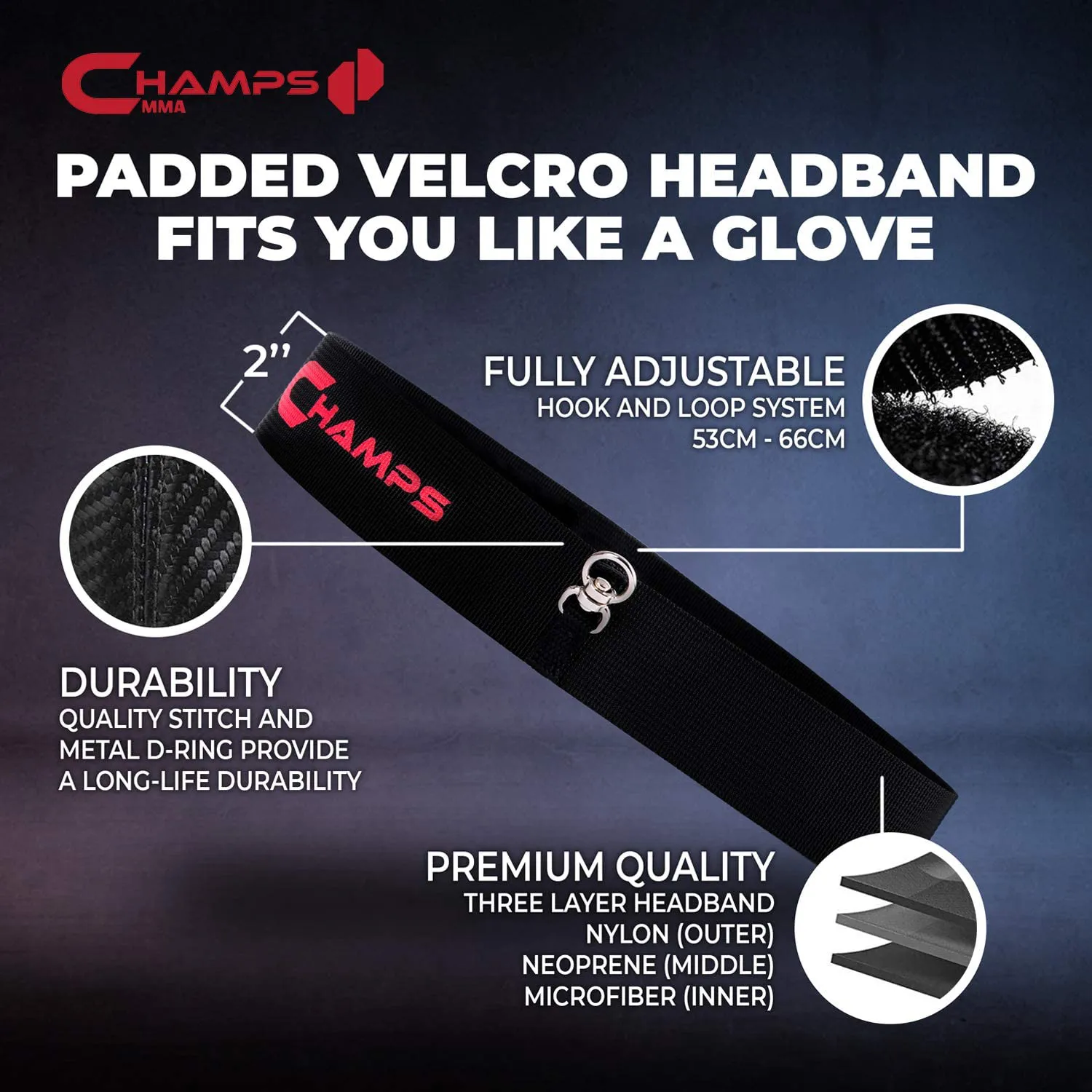 CHAMPS MMA Boxing Reflex Ball -Improve Reaction Speed and Hand Eye Coordination Training Boxing Equipment for Training at Home, Boxing Gear for MMA Equipment, Punching Ball Reflex Bag