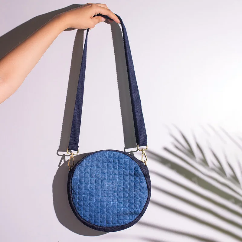 Cross Body Sling Bag | Upcycled Denim | Circular | Blue