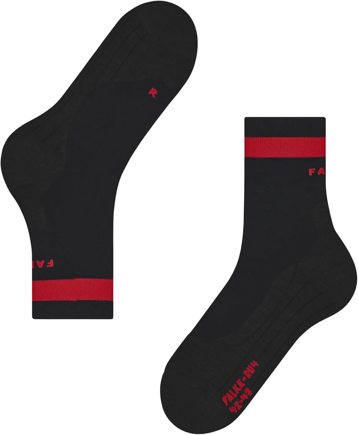 FALKE Men's RU4 Endurance Running Socks, Crew, Medium Cushion, Quick Dry, 1 Pair
