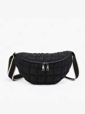 Harley Nylon Quilted Belt Bag - Black