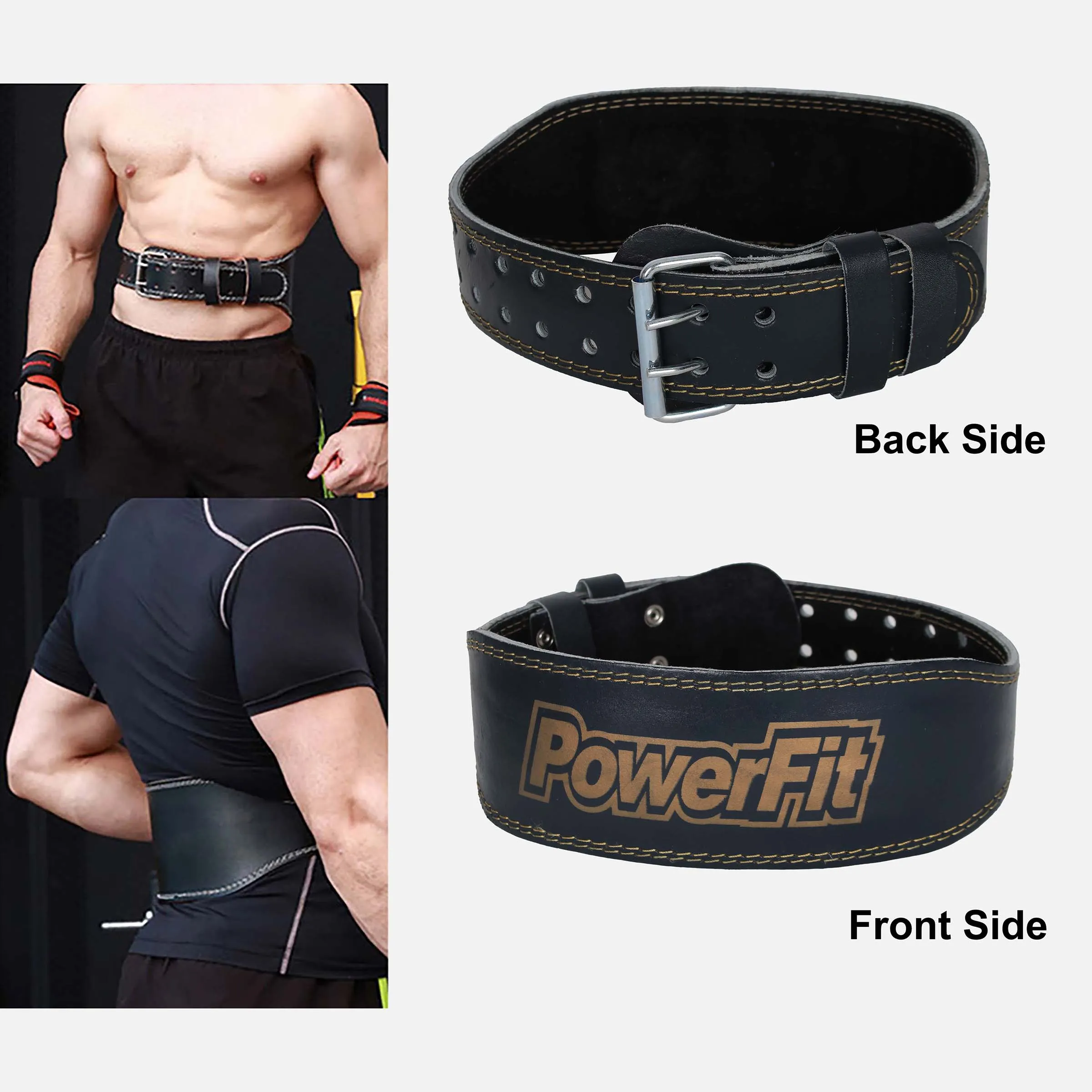 LEATHER WEIGHT LIFTING BELT 4 INCH
