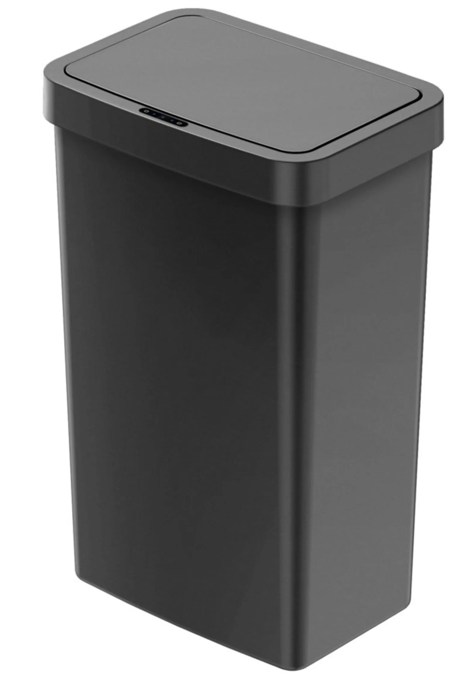 Mainstays 13.2 Gallon Kitchen Sensor Trash Can, Plastic Motion Sensor Kitchen Trash Can, Black