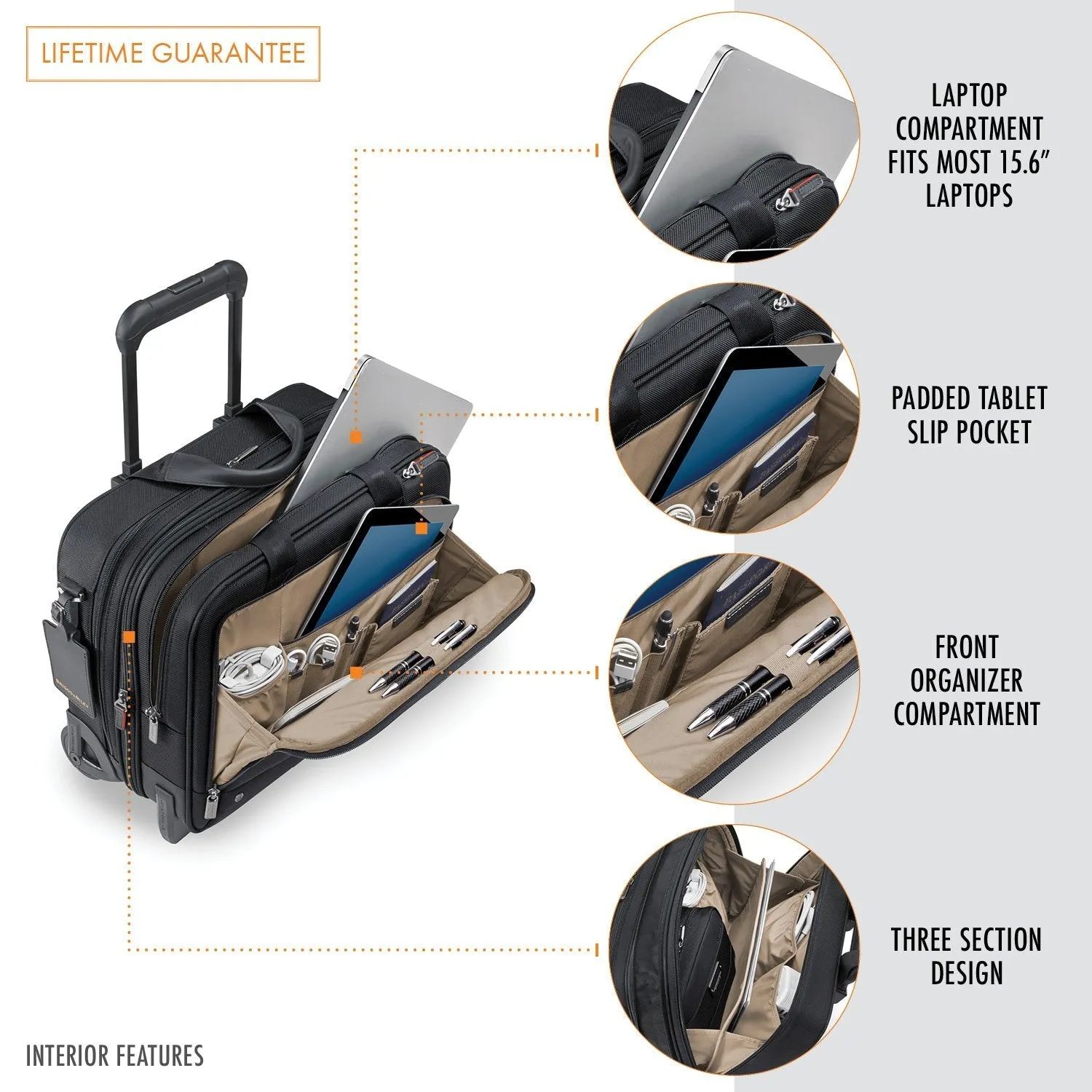 Medium 2-Wheel Expandable Brief