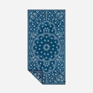 Navy Paisley Park Quick Dry Towel