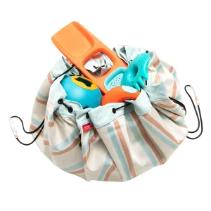 Outdoor beach storage bag stripes