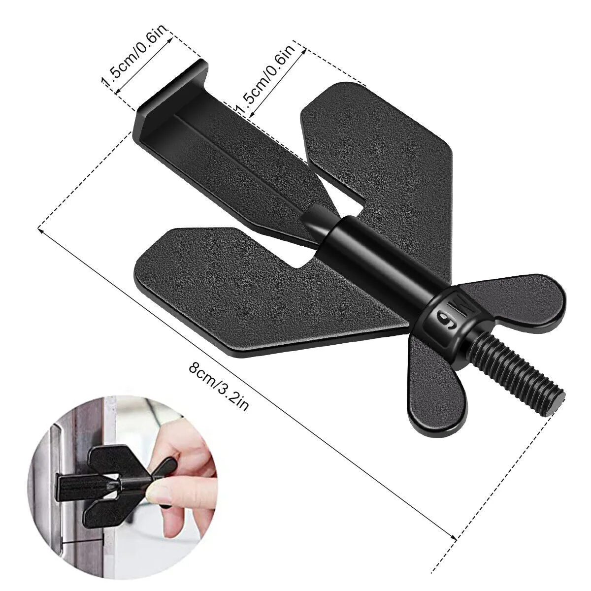Portable Door Lock Home Security Hotel Safety Stainless Steel Privacy Extra Security Lock anti Theft