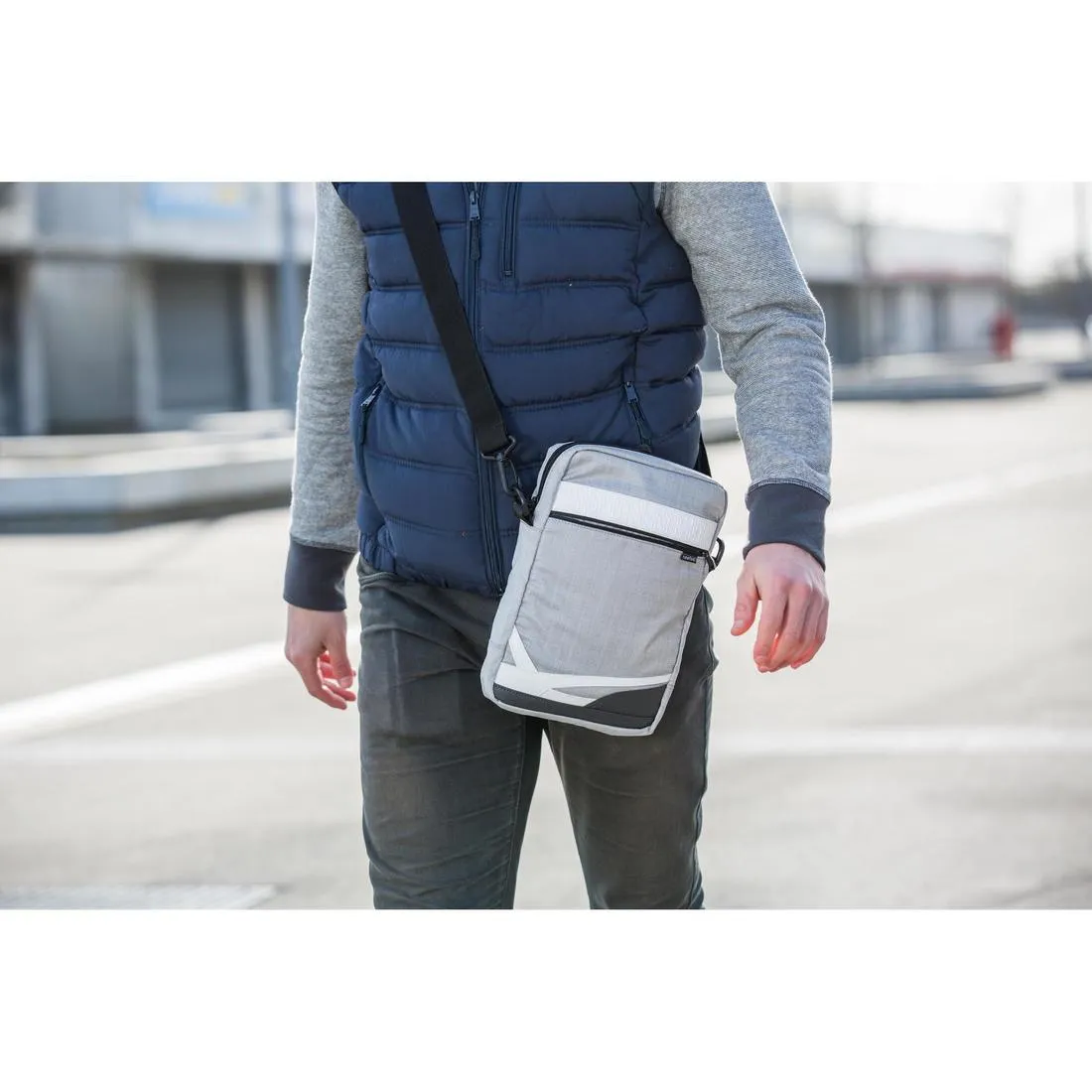 Tablet bag - mottled grey