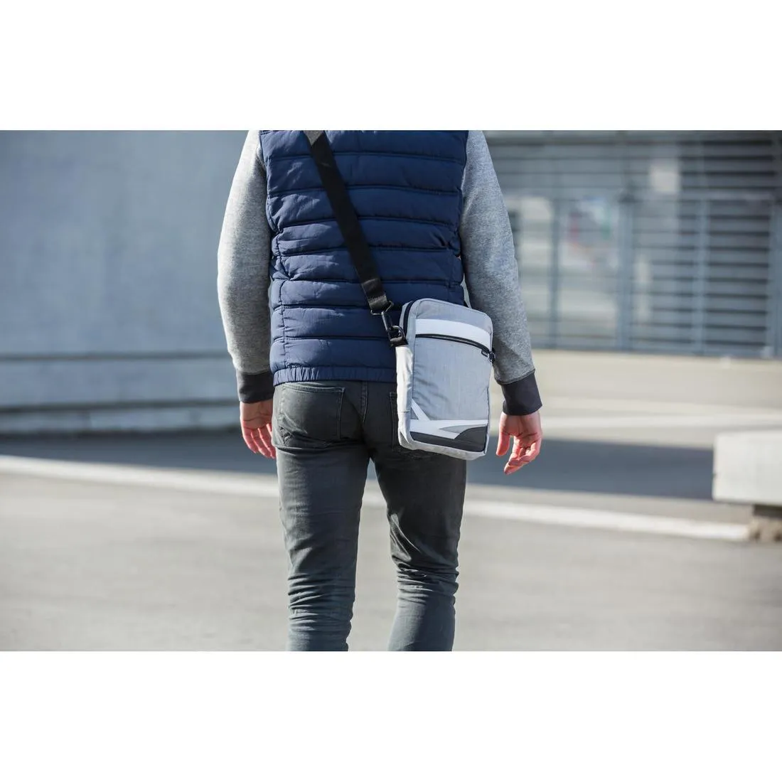 Tablet bag - mottled grey